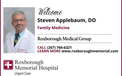 Steven Applebaum, DO, Joins Roxborough Memorial Hospital’s Urgent Care